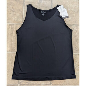 New MeMoi Collection sz L Bonded Reversible Tank Top black 3561